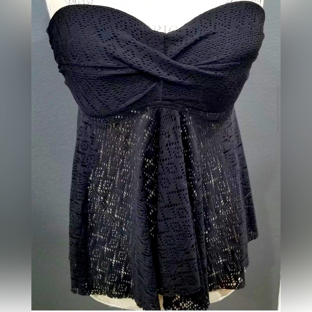 Black bathing suite top